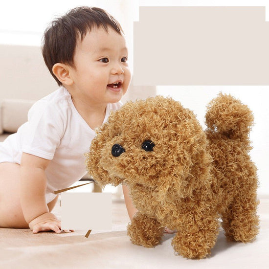 Children's Electric Animal Plush Toys Corgi Teddy Bunny $33.65 Dana Fashion Color: Coffee Toys & Hobbies Overview: 1. It will cry and scream when touched lightly, and shake its little tail when walking. 2. High-quality materials made of high-quality soft