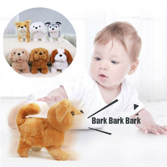 Children's Electric Animal Plush Toys Corgi Teddy Bunny $34.02 Dana Fashion Color: Brown Toys & Hobbies Overview: 1. It will cry and scream when touched lightly, and shake its little tail when walking. 2. High-quality materials made of high-quality soft f