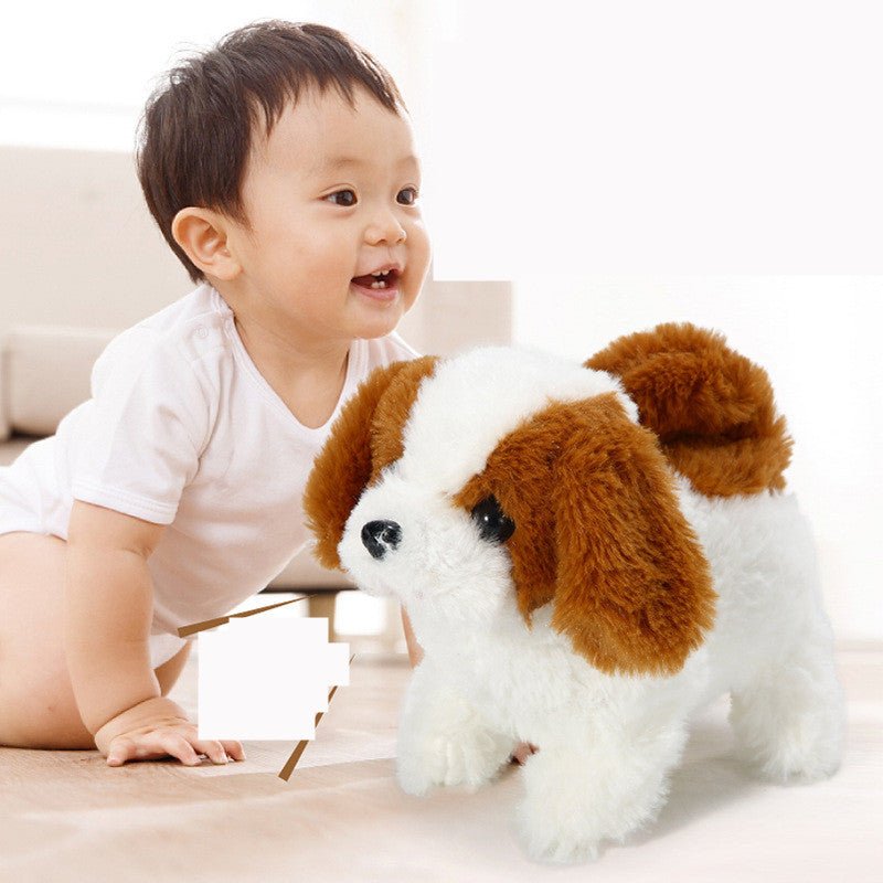 Children's Electric Animal Plush Toys Corgi Teddy Bunny $34.02 Dana Fashion Color: Brown Toys & Hobbies Overview: 1. It will cry and scream when touched lightly, and shake its little tail when walking. 2. High-quality materials made of high-quality soft f