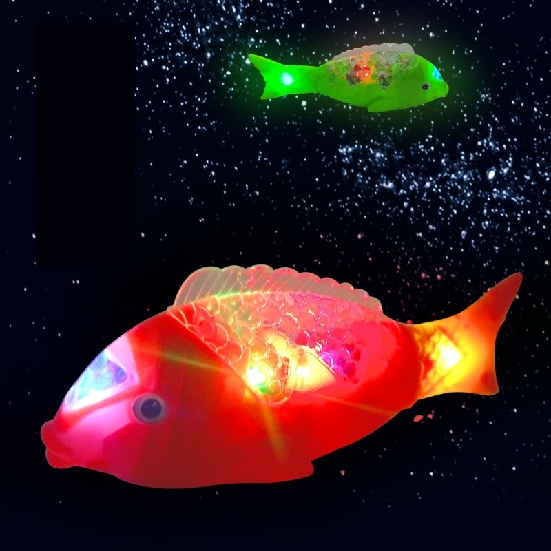 Children's Electric Fish Toy Flash Swing Projection Luminous Music Simulation $11.14 Dana Fashion Color: Red Toys & Hobbies Product information: Toy material: plastic, plastic Ability training: emotion, vision, intellectual development, crawling, hands-on