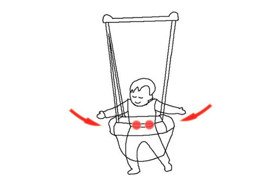 Children's fitness frame bounce fitness equipment $159.41 Dana Fashion Color: blue Baby & Mother Size: length 175cm-200cm adjustable Door clip frame: 43cm Spring: 33-45cm adjustable Puller: 40-68cm adjustable Iron tube beam: 43cm Encircling sitting bag; 6