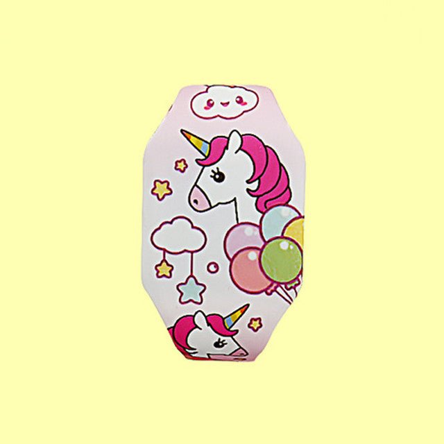 Children's Iuminous Watch LED Cartoon Glowing Toy Watch $45.52 Dana Fashion Color: Unicorn E Toys & Hobbies Applicable age: 3 years old, 6 years old, 7 years old, 8 years old, 9 years old, 10 years old, 11 years old, 12 years old Origin: Asia Pacific Appl