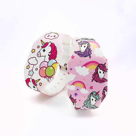 Children's Iuminous Watch LED Cartoon Glowing Toy Watch $45.52 Dana Fashion Color: Unicorn Blue A Toys & Hobbies Applicable age: 3 years old, 6 years old, 7 years old, 8 years old, 9 years old, 10 years old, 11 years old, 12 years old Origin: Asia Pacific