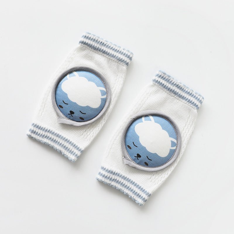 Children's Knee Pads Combed Cotton Large Mesh Breathable Baby Infant Crawling Knee Pads $20.00 Dana Fashion Color: Blue Size: One size Baby Clothing Overview: Cartoon pattern, reactive printing and dyeing. The mesh design at the knee bend is breathable an