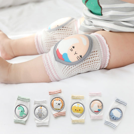 Children's Knee Pads Combed Cotton Large Mesh Breathable Baby Infant Crawling Knee Pads $20.00 Dana Fashion Color: Blue Size: One size Baby Clothing Overview: Cartoon pattern, reactive printing and dyeing. The mesh design at the knee bend is breathable an