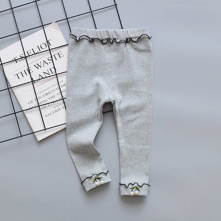 Children's leggings $19.01 Dana Fashion Color: Gray Size: 100cm Baby Clothing Applicable gender: female Style: Korean Suitable age: infants and children (1~3 years old, 80~100cm) Suitable season: spring, autumn, spring and autumn Style: basic Length: trou