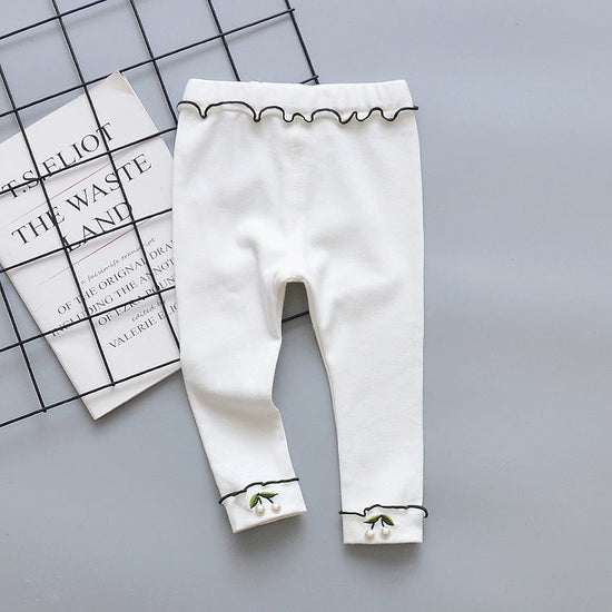 Children's leggings $19.01 Dana Fashion Color: White Size: 100cm Baby Clothing Applicable gender: female Style: Korean Suitable age: infants and children (1~3 years old, 80~100cm) Suitable season: spring, autumn, spring and autumn Style: basic Length: tro