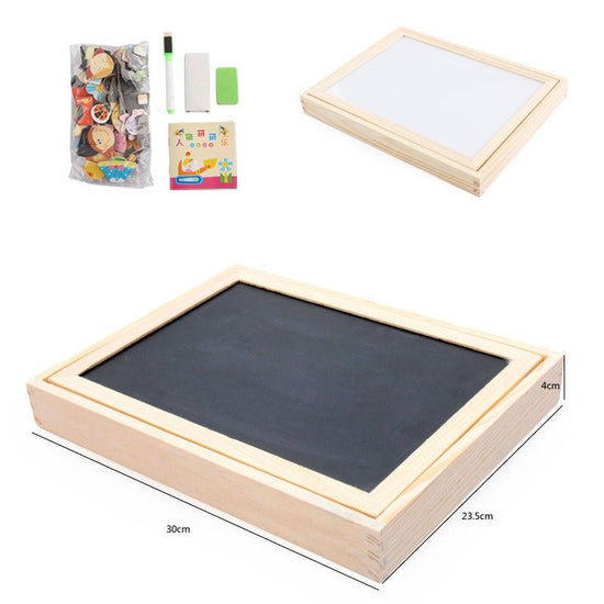 Children's Magnetic Jigsaw Puzzle Toy Cute Cartoon Animal Jigsaw Puzzle Picture Board Children's Educational Toy $38.64 Dana Fashion default: default Toys & Hobbies Overview: Easy to store. Artboard and magnetic stickers two in one. Double-sided easel wit