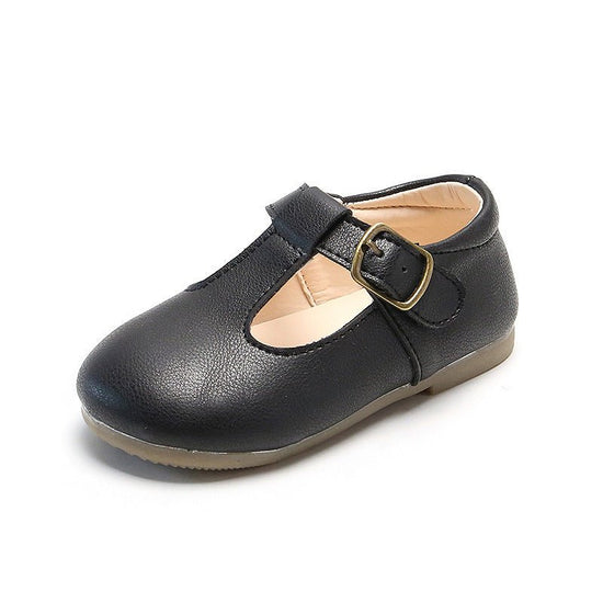 Children's pea shoes versatile single shoes baby shoes $24.89 Dana Fashion Color: Black Size: 15 Baby & Mother Origin: Taizhou, Zhejiang Upper material: artificial Pu Applicable age: Children's clothing (1-3 years old), children's clothing (4-6 years old)