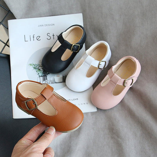 Children's pea shoes versatile single shoes baby shoes $24.89 Dana Fashion Color: Black Size: 15 Baby & Mother Origin: Taizhou, Zhejiang Upper material: artificial Pu Applicable age: Children's clothing (1-3 years old), children's clothing (4-6 years old)