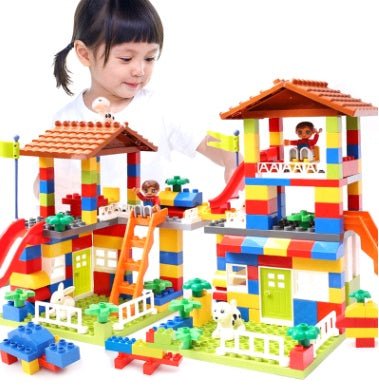 Children's puzzle building blocks, boys and girls, city baby, children's toys, early childhood toys $59.22 Dana Fashion default: default Toys & Hobbies Material: plastic / plastic Plastic building block type: large particles