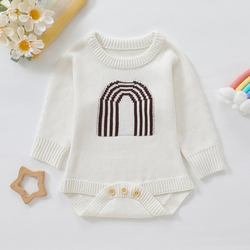 Children's Romper Sweater White Light Brown $34.84 Dana Fashion Color: Light Brown Child size: 100cm Baby Clothing Product information : Sleeve Length: Long Sleeve Whether hooded: not hooded Main fabric composition: Cotton Main fabric content: 100 (%) Clo