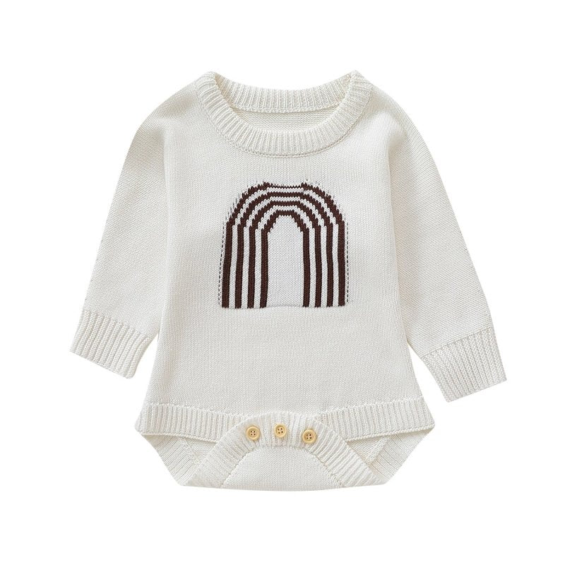Children's Romper Sweater White Light Brown $34.84 Dana Fashion Color: White Child size: 100cm Baby Clothing Product information : Sleeve Length: Long Sleeve Whether hooded: not hooded Main fabric composition: Cotton Main fabric content: 100 (%) Closure s