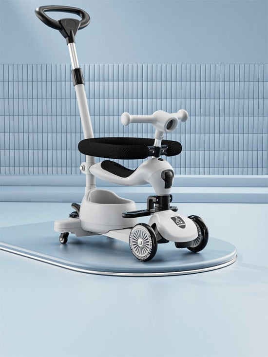 Children's Scooter Baby Multi-functional Scooter $210.14 Dana Fashion Color: Modern Gray Baby & Mother Product information: Product Category: Tricycle Color: modern gray push rod universal wheel fence, forest green push rod universal wheel fence, lemon ye