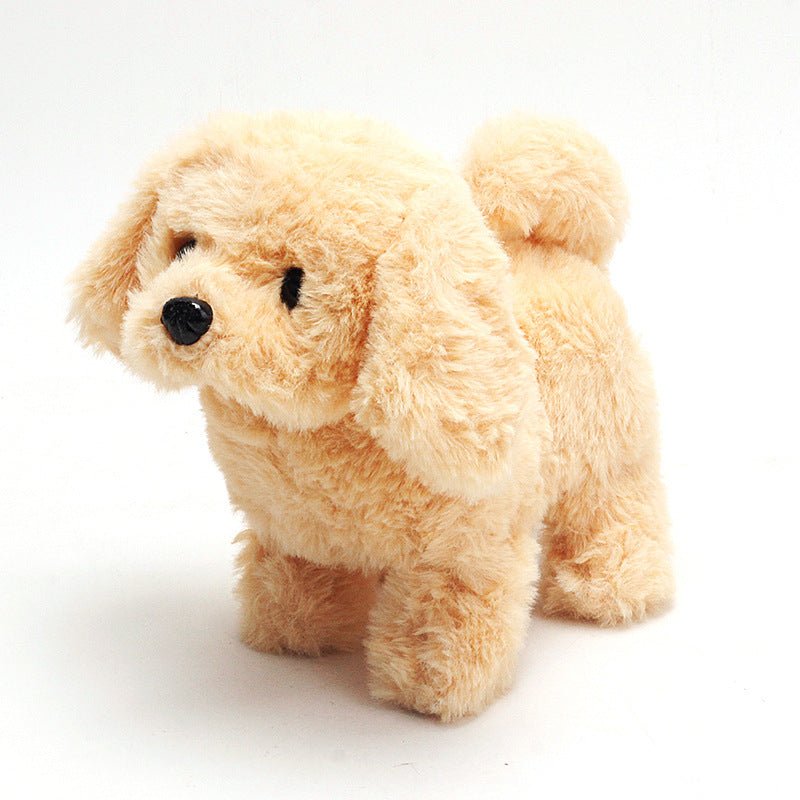 Children's simulation electric dog $29.61 Dana Fashion Style: Golden hair Toys & Hobbies Classification: Plush Doll Modeling category: Animal Modeling: cartoon, animation Animal classification: dog brand Filling material: Cotton Plush classification: shor