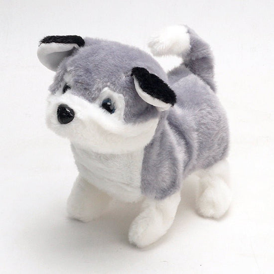 Children's simulation electric dog $29.61 Dana Fashion Style: Siberian Husky Toys & Hobbies Classification: Plush Doll Modeling category: Animal Modeling: cartoon, animation Animal classification: dog brand Filling material: Cotton Plush classification: s