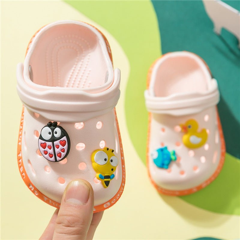Children's Slippers Summer Boys Baby Sandals And Slippers Girls Hole Shoe $18.73 Dana Fashion Color: Pink Shoe size: 18 Baby & Mother Product information Place of Origin: Other Product Category: Sandals Applicable gender: male Upper material: other For th