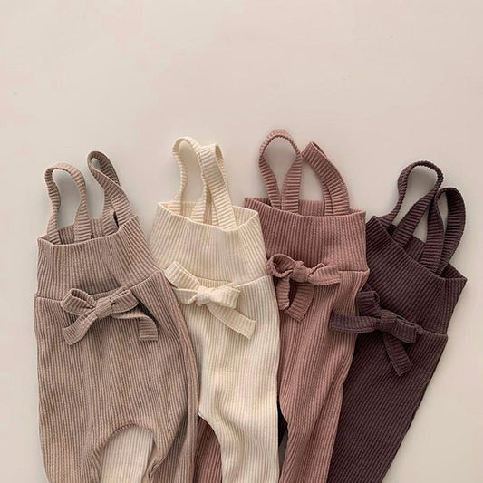 Children's Spring And Autumn Pit Strip Pants $32.77 Dana Fashion Color: Apricot color Size: 66cm Baby Clothing Product information: Fabric Name: Knitted Cotton Length: trousers Main fabric composition: cotton Style: overalls Fabric technology: soft treatm