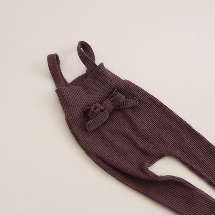 Children's Spring And Autumn Pit Strip Pants $32.77 Dana Fashion Color: Dark curry Size: 66cm Baby Clothing Product information: Fabric Name: Knitted Cotton Length: trousers Main fabric composition: cotton Style: overalls Fabric technology: soft treatment