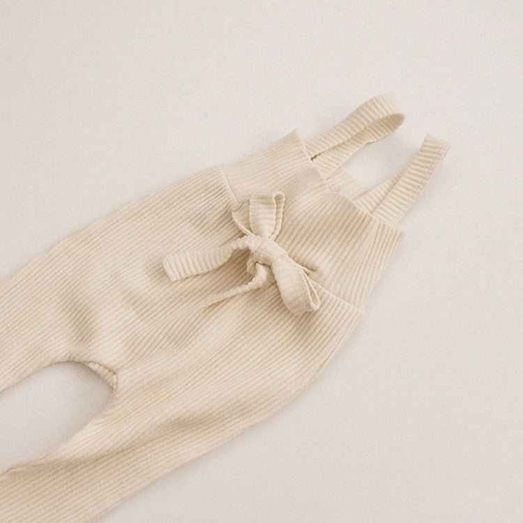 Children's Spring And Autumn Pit Strip Pants $32.77 Dana Fashion Color: Apricot color Size: 66cm Baby Clothing Product information: Fabric Name: Knitted Cotton Length: trousers Main fabric composition: cotton Style: overalls Fabric technology: soft treatm
