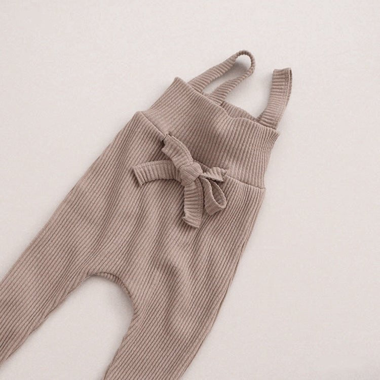 Children's Spring And Autumn Pit Strip Pants $32.77 Dana Fashion Color: Dark pink Size: 66cm Baby Clothing Product information: Fabric Name: Knitted Cotton Length: trousers Main fabric composition: cotton Style: overalls Fabric technology: soft treatment