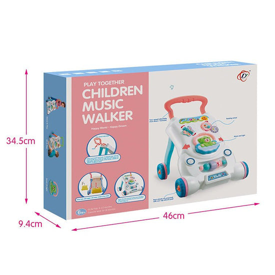 Children's Stroller With Music To Assist Walking $135.72 Dana Fashion Color: Green Size: Weight gain tank Baby & Mother Product information: Features: with music, adjustable speed, adjustable up and down Packing: color box Toy material: plastic Ability tr