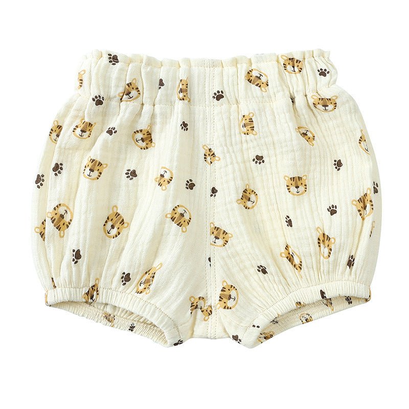 Children's Summer Cute Printed Loose Shorts $18.95 Dana Fashion Color: Cute Tiger Claws Suitable For Height: 100cm Baby Clothing Product information: Pattern: stripes, flowers Color: red cherry, orange love heart, black love heart, yellow flower, coffee a