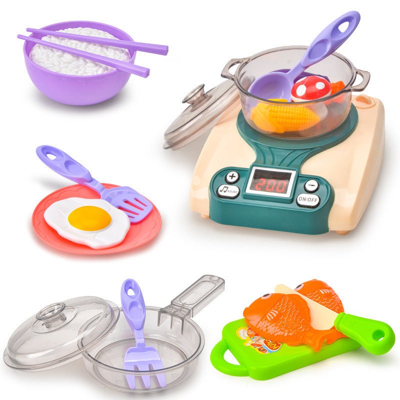 Children's Toys Play House Kitchen Girl Toys $38.56 Dana Fashion style: 02Play house induction cooker Toys & Hobbies Product Information: Toy material: plastic Ability training: Emotion, vision, intellectual development, crawling, manual brain, grasping,