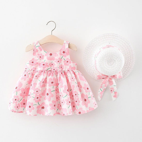Children's Vest Westernized Sleeveless Dress $16.82 Dana Fashion Color: Blue Child size: 100cm Baby Clothing Product information: Style: Korean version Fabric name: cotton Dress category: dress Fabric technology: pleats Element: cute Color: pink, yellow,