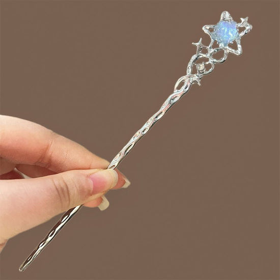 Chinese Style Cool Ice Crystal Moonstone Hairpin $9.00 Dana Fashion Color: Star Style Women's Accessories Product information: Treatment Process: Electroplating Color: Branch Moon, Moon style, XINGX tassel, XINGX style Material: Alloy Style: cool Packing