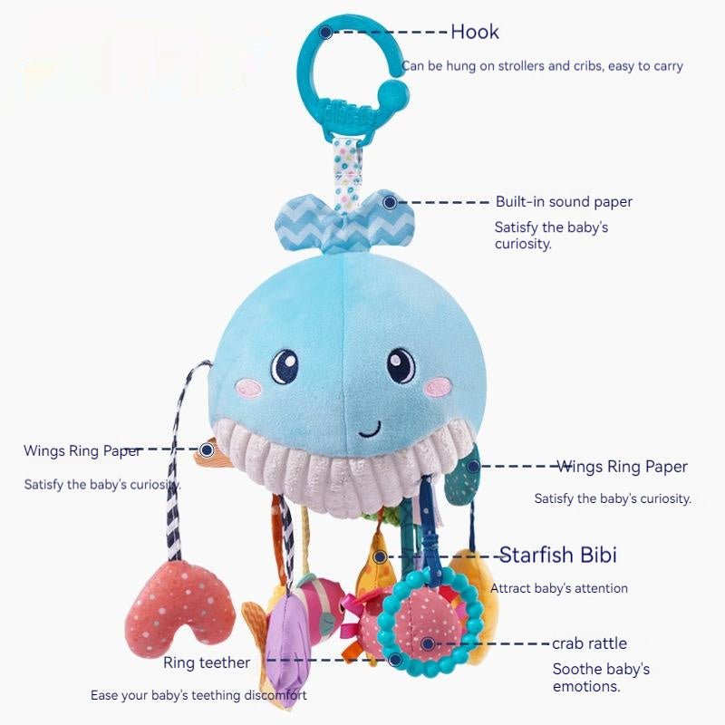 Chouchoule Baby Car Hanging Toys Baby $53.27 Dana Fashion Color: Whale Drawstring Chouchoule Toys & Hobbies Product information: Ability Training: Comfort and coax treasure Color: hot air balloon drawstring chouchoule, whale drawstring chouchoule, Triangl