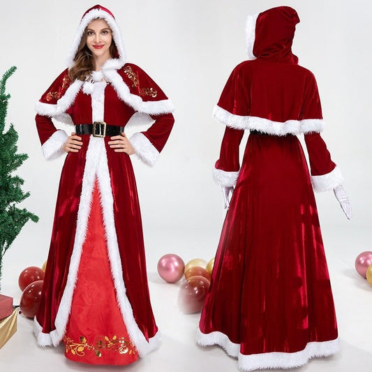 Christmas Ball Performance Costume Luxury Women's Clothing $74.99 Dana Fashion Color: Christmas Dance Dress Size: L Women's clothing Product information: Fabric name: lint-free Color: Christmas prom luxury women's clothing Main fabric composition: Polyest