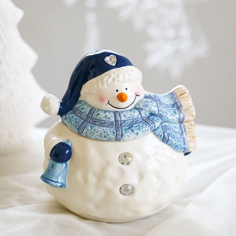 Christmas Ceramic Ornaments and Snowman Tableware $69.06 Dana Fashion Color: Storage tank Dana's Kitchen Overview: 100% new design and high quality Set off the festive mood Feel comfortable Cute modeling Note： Rhinestones will fall when heated Specificati