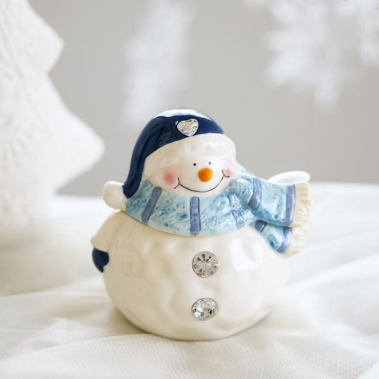 Christmas Ceramic Ornaments and Snowman Tableware $43.57 Dana Fashion Color: Castor Dana's Kitchen Overview: 100% new design and high quality Set off the festive mood Feel comfortable Cute modeling Note： Rhinestones will fall when heated Specification： Ma