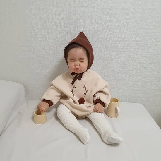 Christmas Clothes Romper Baby Clothes Autumn And Winter $8.85 Dana Fashion Color: Apricot hat Size: One size Baby Clothing Product information: Fabric name: cotton Boneless Craft: Yes Applicable gender: neutral/male and female Sleeve length: long sleeve H