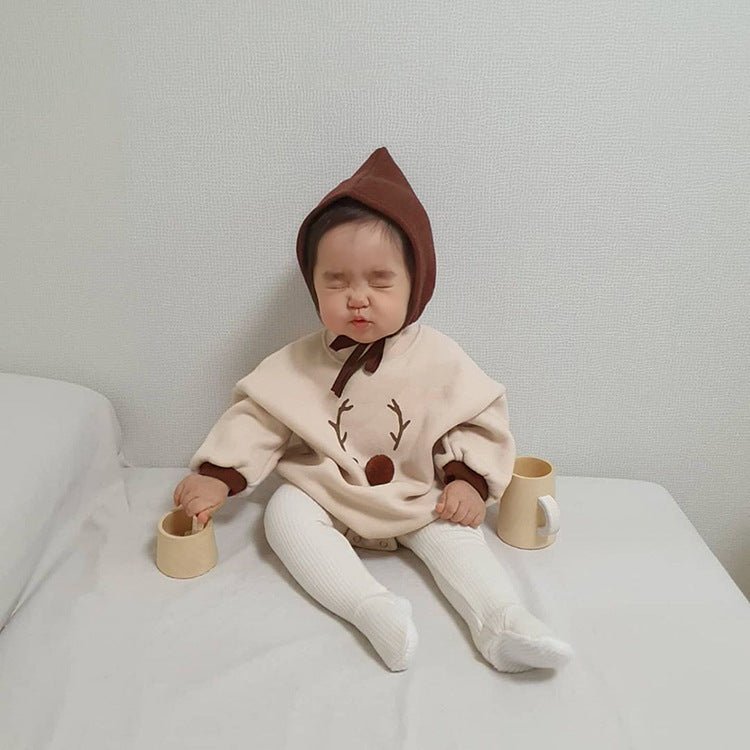 Christmas Clothes Romper Baby Clothes Autumn And Winter $8.85 Dana Fashion Color: Apricot hat Size: One size Baby Clothing Product information: Fabric name: cotton Boneless Craft: Yes Applicable gender: neutral/male and female Sleeve length: long sleeve H