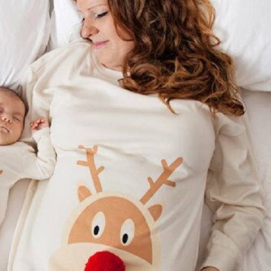 Christmas deer printed mother daughter fur ball $31.01 Dana Fashion Color: Mom Size: L Baby & Mother Applicable gender: Male / female Parent child clothing category: home clothes Applicable crowd: mother and child clothes Style: Europe and America Suitabl