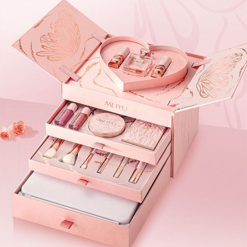 Christmas For Girls Cosmetics Lipstick Set Of Beauty Gift Box $195.00 Dana Fashion Color Classification: Gift Box 1 makeup Product information: Applicable people: general Applicable skin type: Universal Color classification: bloom silk satin four-layer gi