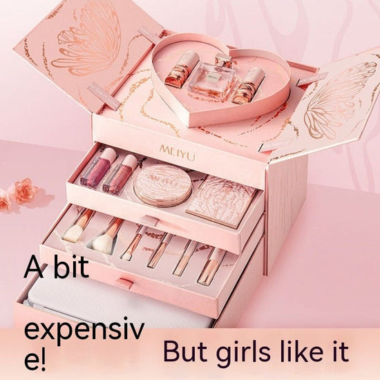 Christmas For Girls Cosmetics Lipstick Set Of Beauty Gift Box $195.00 Dana Fashion Color Classification: Gift Box 1 makeup Product information: Applicable people: general Applicable skin type: Universal Color classification: bloom silk satin four-layer gi