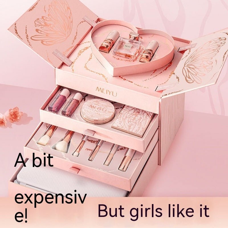 Christmas For Girls Cosmetics Lipstick Set Of Beauty Gift Box $195.00 Dana Fashion Color Classification: Gift Box 1 makeup Product information: Applicable people: general Applicable skin type: Universal Color classification: bloom silk satin four-layer gi