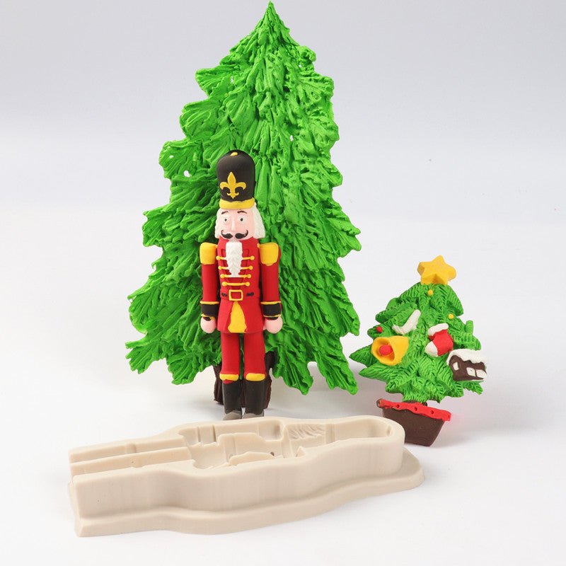 Christmas Guard Fondant Cake Chocolate Mould $10.44 Dana Fashion format: Light grey Dana's Kitchen Overview: 1.100% food-grade silicone 2.Odorless, non-toxic, dust-proof, durable, non-permeable, easy to clean. 3.flexible, reusable, non-sticky, easy to rel