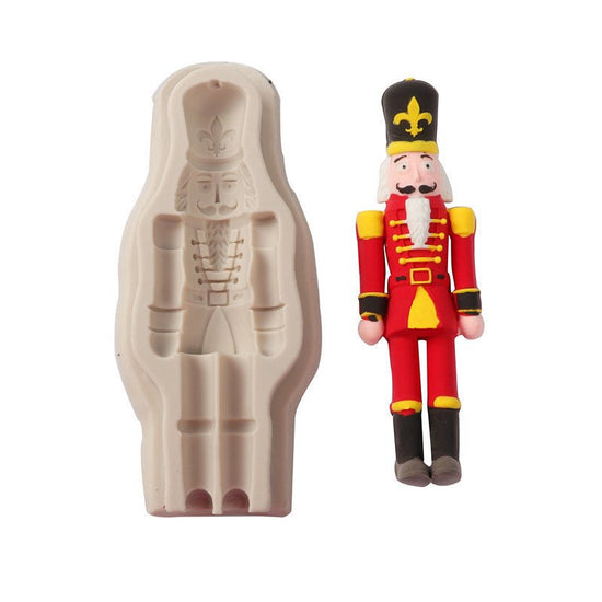 Christmas Guard Fondant Cake Chocolate Mould $10.44 Dana Fashion format: Light grey Dana's Kitchen Overview: 1.100% food-grade silicone 2.Odorless, non-toxic, dust-proof, durable, non-permeable, easy to clean. 3.flexible, reusable, non-sticky, easy to rel