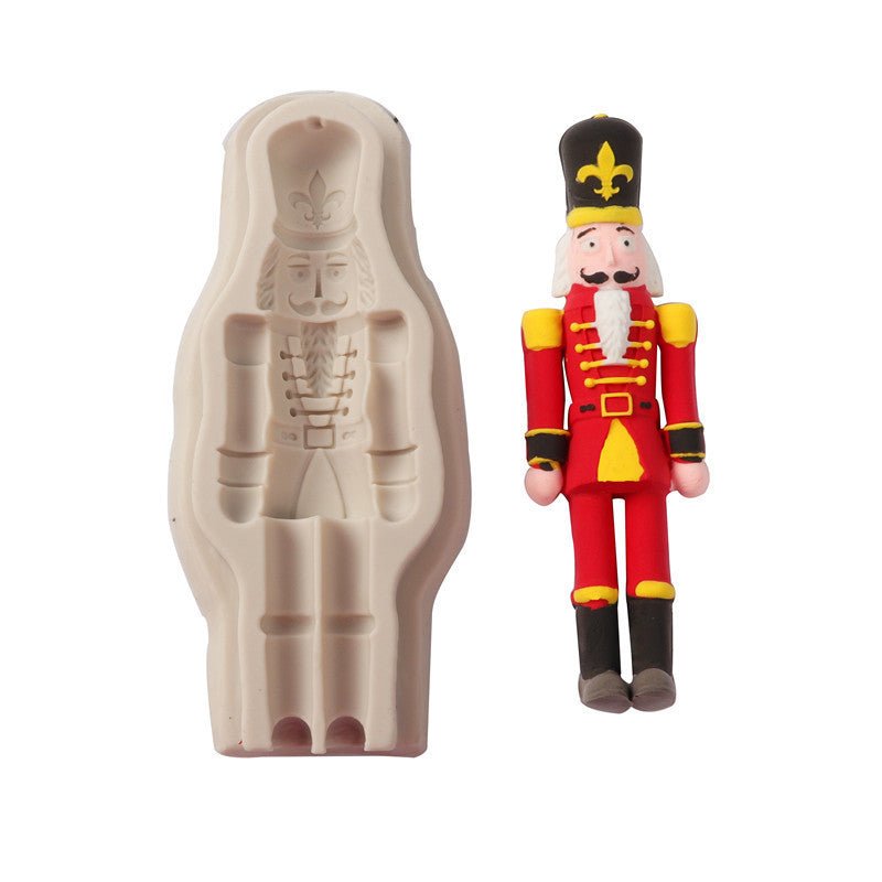 Christmas Guard Fondant Cake Chocolate Mould $10.44 Dana Fashion format: Light grey Dana's Kitchen Overview: 1.100% food-grade silicone 2.Odorless, non-toxic, dust-proof, durable, non-permeable, easy to clean. 3.flexible, reusable, non-sticky, easy to rel