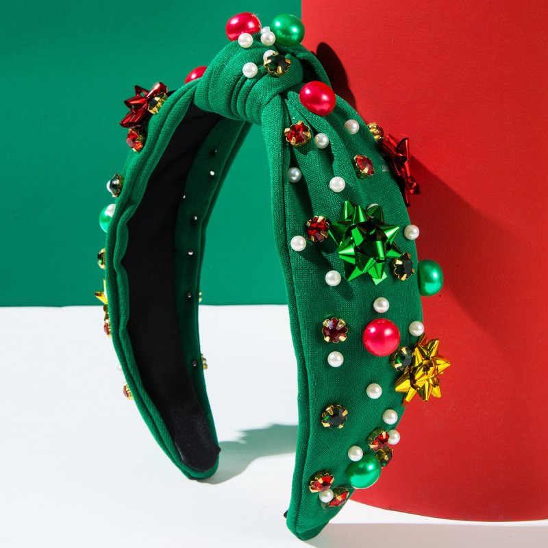 Christmas Headband Red Green Plastic Flowers Accessories Pearl Headband $24.04 Dana Fashion Color: FG823 Green Women's Accessories Product information: Color: red, green, FG823-Green, FG823-Red Applicable people: women Material: Pearl Popular elements: Pe