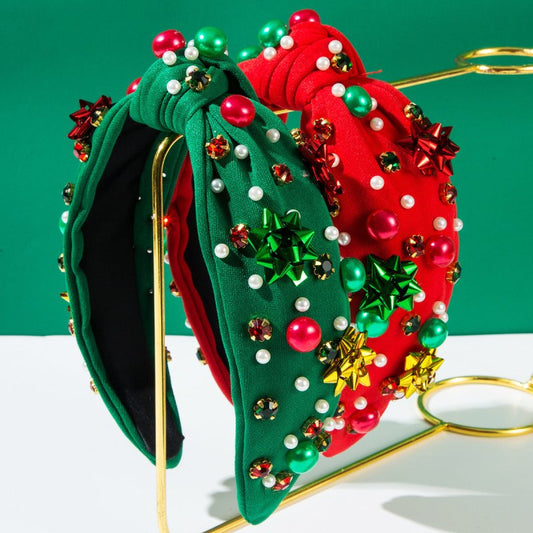 Christmas Headband Red Green Plastic Flowers Accessories Pearl Headband $24.04 Dana Fashion Color: FG823 Green Women's Accessories Product information: Color: red, green, FG823-Green, FG823-Red Applicable people: women Material: Pearl Popular elements: Pe