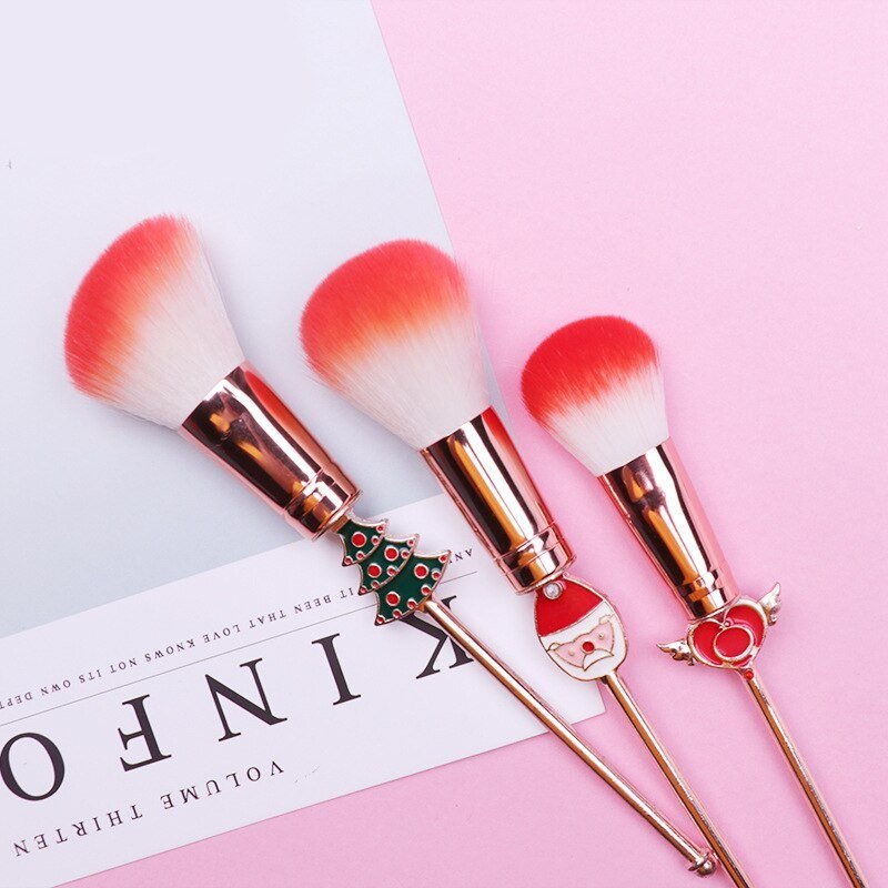 Christmas moose makeup brush set brush $49.33 Dana Fashion Color: Rose gold makeup Soft quality fiber hair Every bristles are strictly screened Its fiber has good sticky strength and is a good material for painting. Soft and smooth ~ protects delicate ski