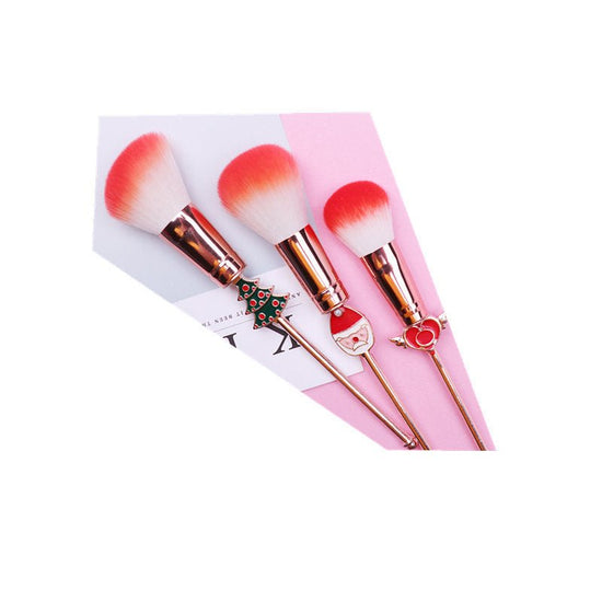 Christmas moose makeup brush set brush $49.33 Dana Fashion Color: Rose gold makeup Soft quality fiber hair Every bristles are strictly screened Its fiber has good sticky strength and is a good material for painting. Soft and smooth ~ protects delicate ski