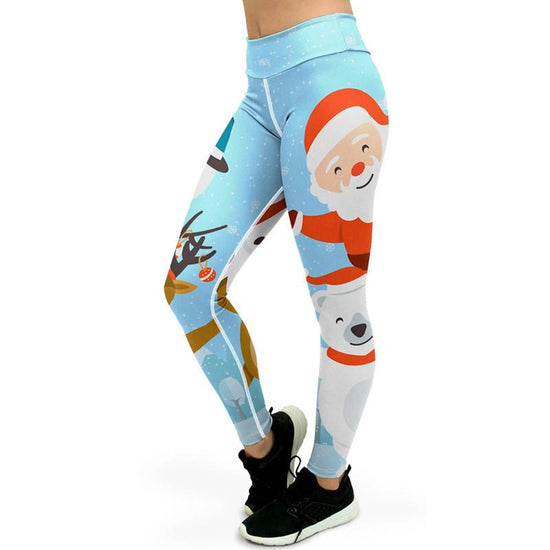 Christmas Printed Sports Hip Raise High Waist Leggings $35.64 Dana Fashion Color: Ice And Snow Christmas Size: L Women's clothing Product information: Pants length: trousers Size: S,M,L,XL,XXL,XXXL Lining composition: Spandex Content of lining ingredients