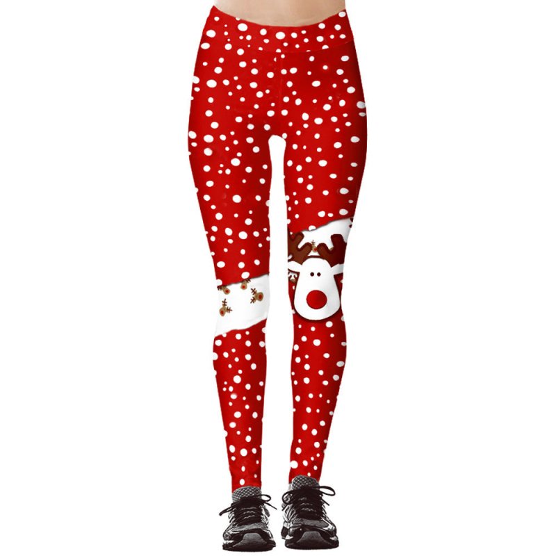 Christmas Printed Sports Hip Raise High Waist Leggings $35.64 Dana Fashion Color: Milu Size: L Women's clothing Product information: Pants length: trousers Size: S,M,L,XL,XXL,XXXL Lining composition: Spandex Content of lining ingredients: 10 Lining name: