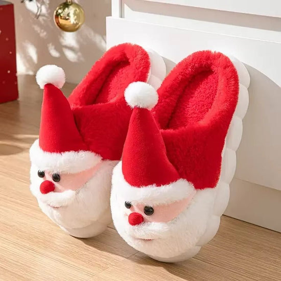 Christmas Slippers Memory Foam For Women Men Soft Plush Fuzzy Winter Holiday Slippers Cozy Plush Warm Non-Slip Holiday Slides Cute Santa Claus Footwear $82.45 Dana Fashion Color: Red Size: 36x37 Women's shoes Festival: Santa Claus Style: Casual Product ca